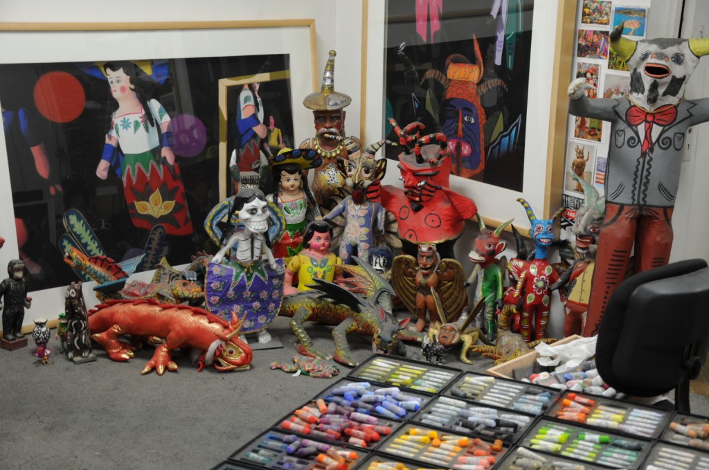 A corner of Barbara's studio A corner of Barbara's studio