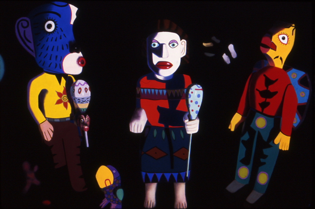 "False Friends," 50” x 70,” one of Cheryll and John's pastel paintings