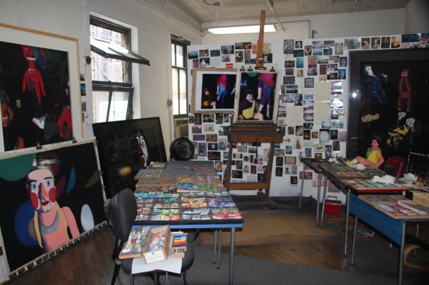 Barbara's Studio Barbara's Studio (in 2012) with works in progress