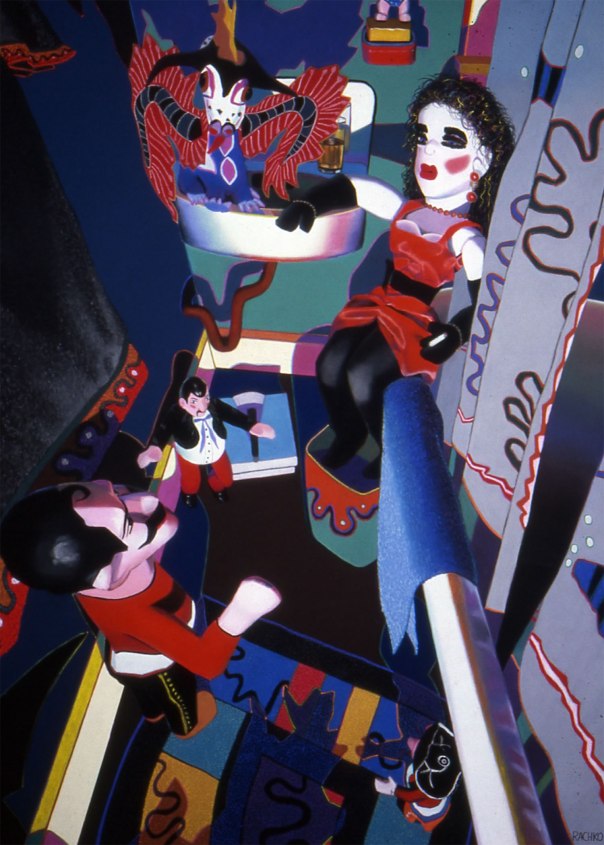 "He Urged Her To Abdicate," soft pastel on sandpaper