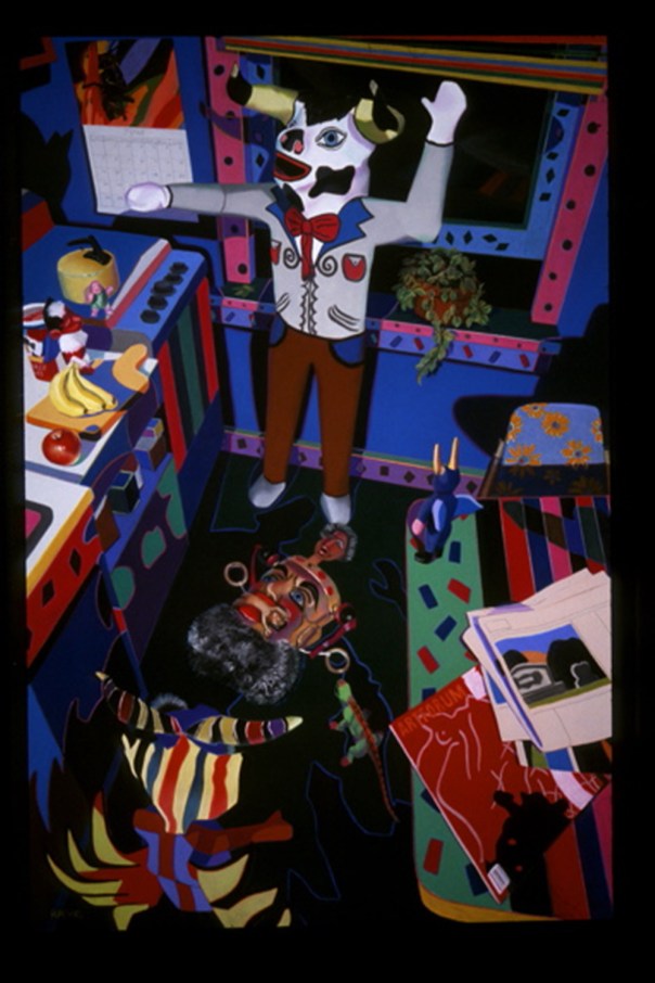 "He Was So in Need of  Botany," soft pastel on sandpaper