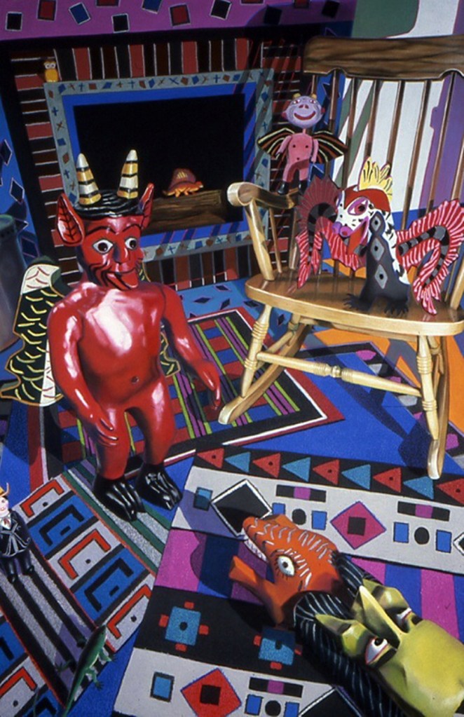 "He Didn't Take Seriously the Threat From Below," soft pastel on sandpaper "He Didn't Take Seriously the Threat From Below," soft pastel on sandpaper