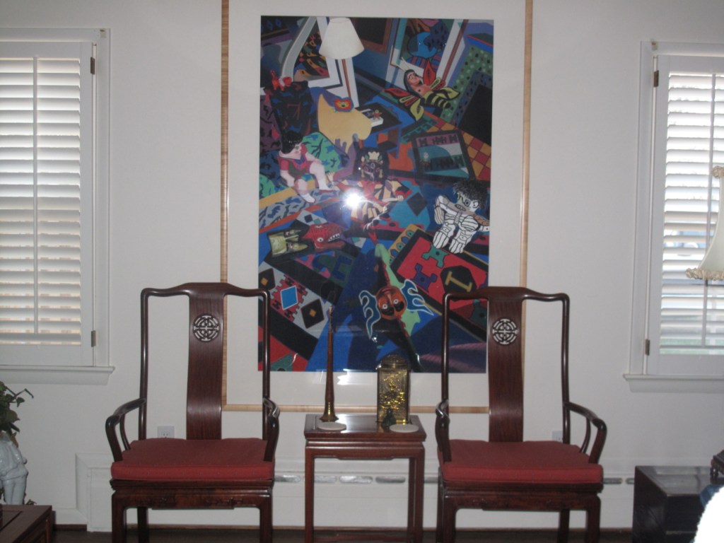 "She Braced Herself for Their Show of Force" at Jim and Judy's; photo by Judy Bexfield "She Braced Herself for Their Show of Force" at Jim and Judy's; photo by Judy Bexfield