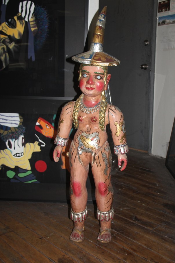 A Chinese-influenced figure Barbara brought home from Mexico City in 1999.