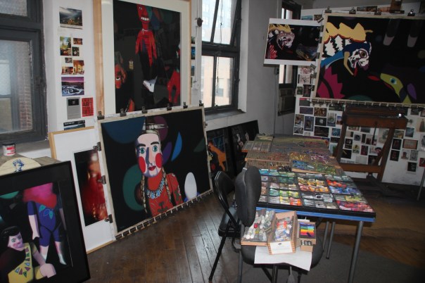 The studio today The studio recently