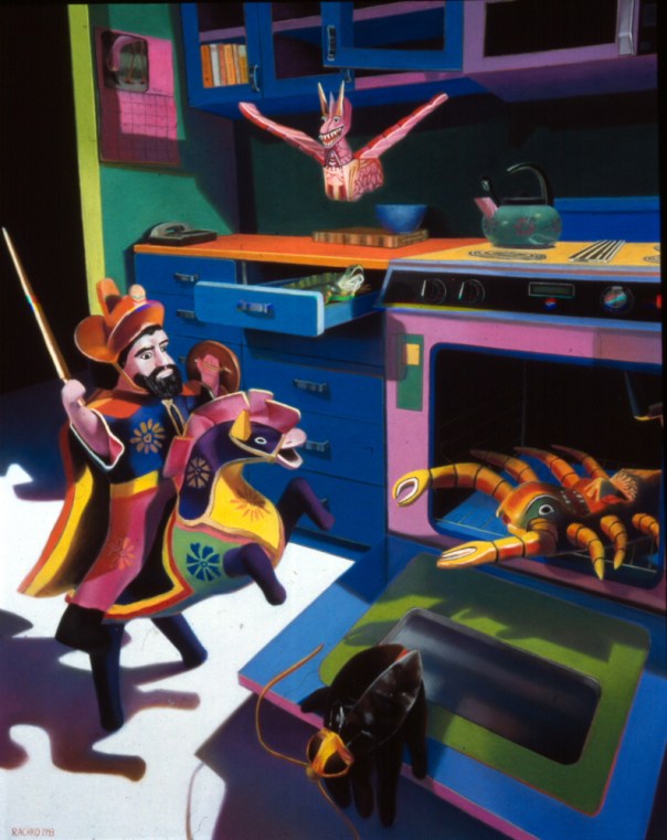 "The Magical Other," soft pastel on sandpaper, 48" x 38"