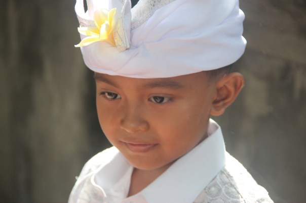 Balinese boy in Hindu dress