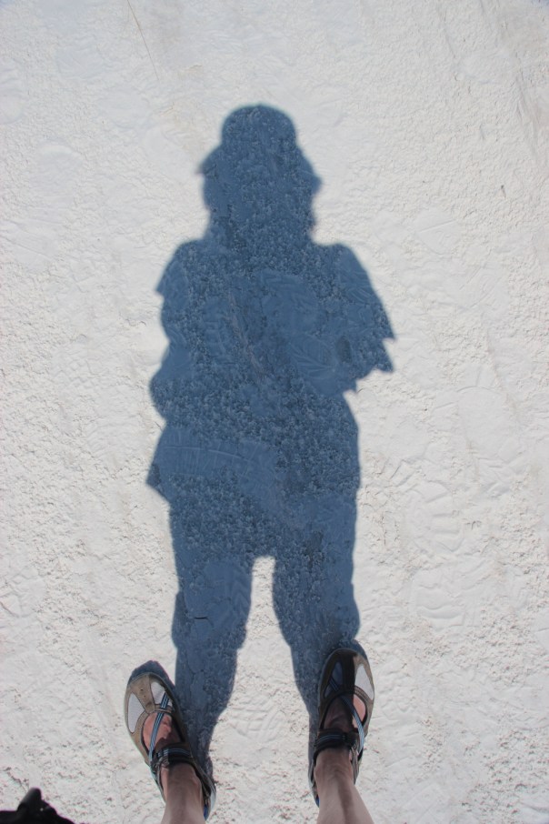 Self portrait, White Sands, NM