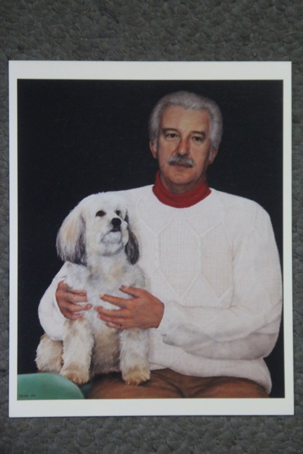 "Sam and Bobo," soft pastel on sandpaper, 36" x 31", 1989