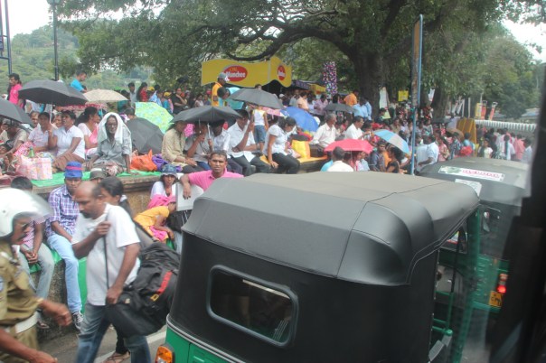 Waiting for the Perahera to start, Kandy, Sri Lanka