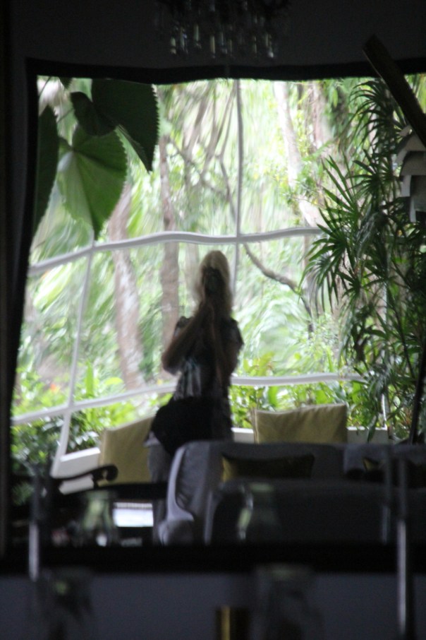 Self-portrait at an architect's estate in Sri Lanka