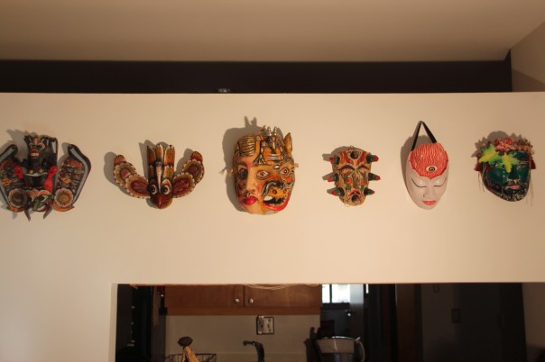 Masks from Sri Lanka, Mexico, and Bali