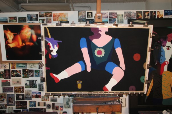 Pastel painting in progress