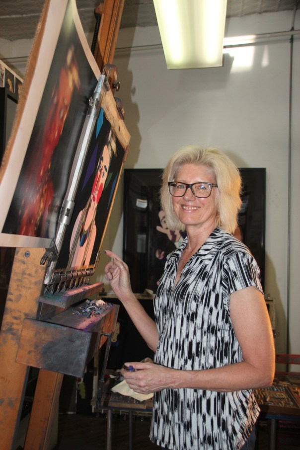 In the studio, Photo: Britta Konau