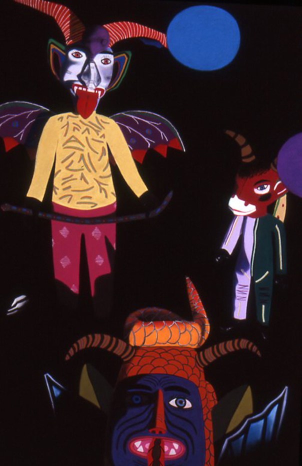 "The Sovereign," soft pastel on sandpaper, 58" x 38"