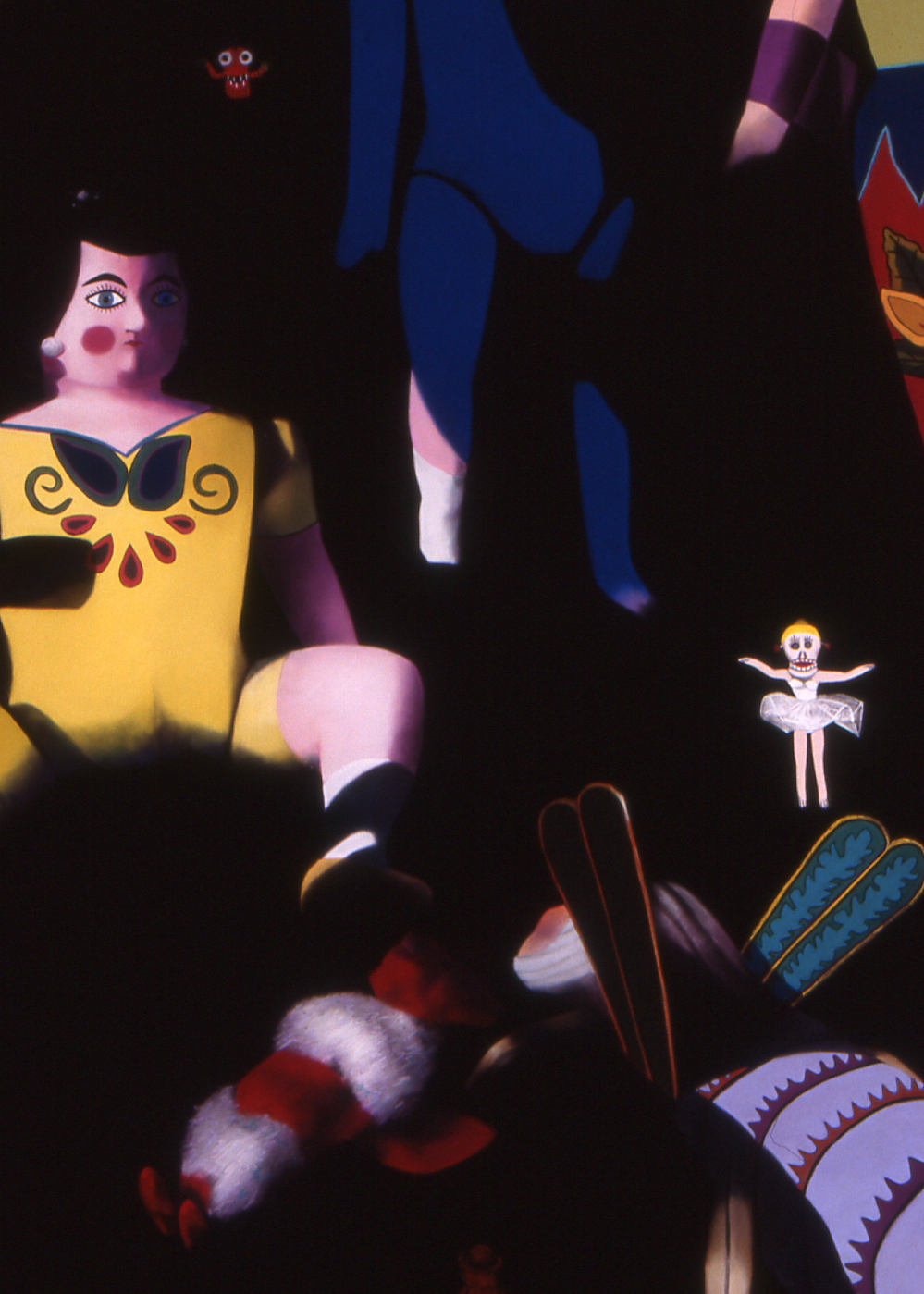 "The Space Between," soft pastel on sandpaper, 58" x 38"