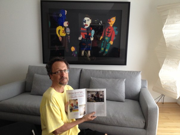 Collector, "False Friends," and ARTNews article that shows the painting in progress