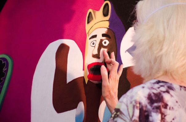 Working on "Charade," Photo:  Marianne Barcellona