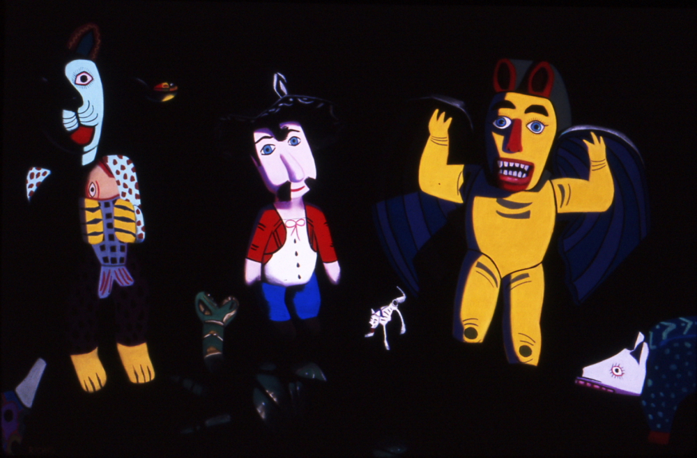 "Big Wow," soft pastel on sandpaper, 38" x 58"