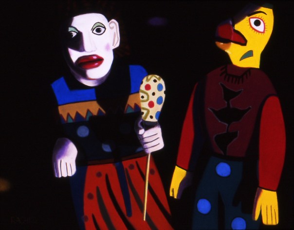 "Couple," soft pastel on sandpaper, 20" x 26"