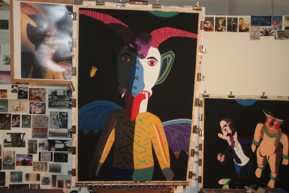 Finished painting, before signing