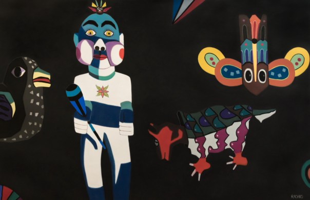 "White Star," soft pastel on sandpaper, 38" x 58"