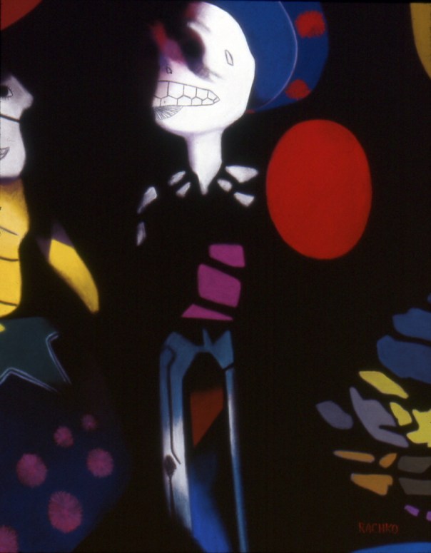 "Effigy," soft pastel on sandpaper, 26" x 20"