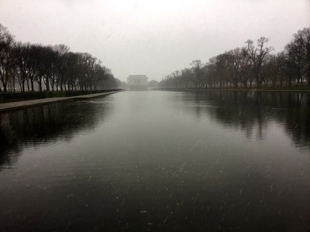 First snow of the season, Washington, DC
