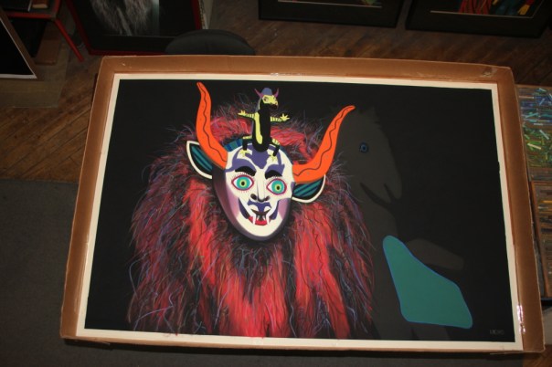 "The Orator," 38" x 58," boxed to go to the framer