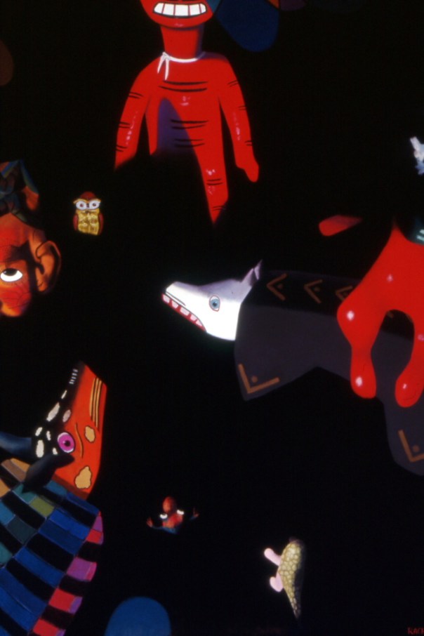 "Some Things We Regret," soft pastel on sandpaper, 58" x 38"