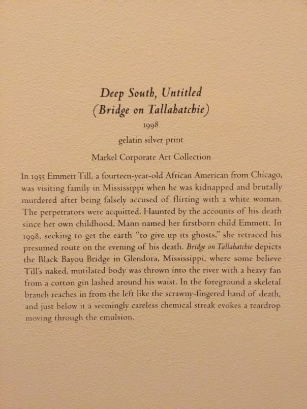 From “Sally Mann: A Thousand Crossings” at the National Gallery of Art