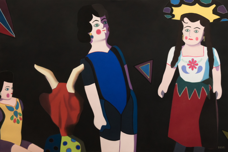 "Conundrum," soft pastel on sandpaper, 38" x 58"