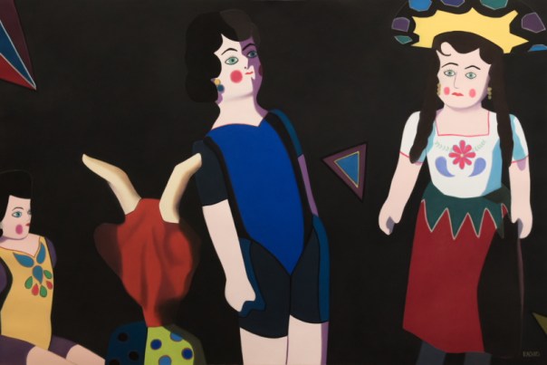 "Conundrum," soft pastel on sandpaper, 38" x 58"