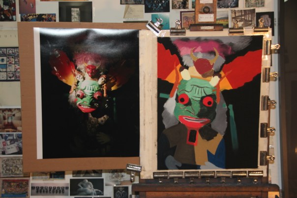 An early version of "Oracle," 26" x 20"