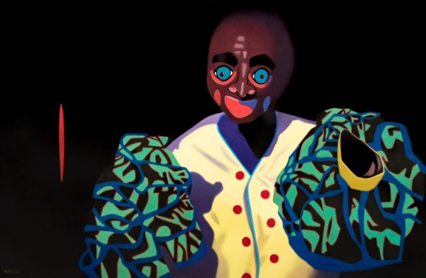 "Danzante," soft pastel on sandpaper, 38" x 58" image, 50" x 70" framed