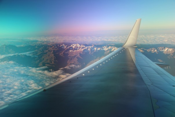 Above the Andes on final approach to La Paz, Bolivia