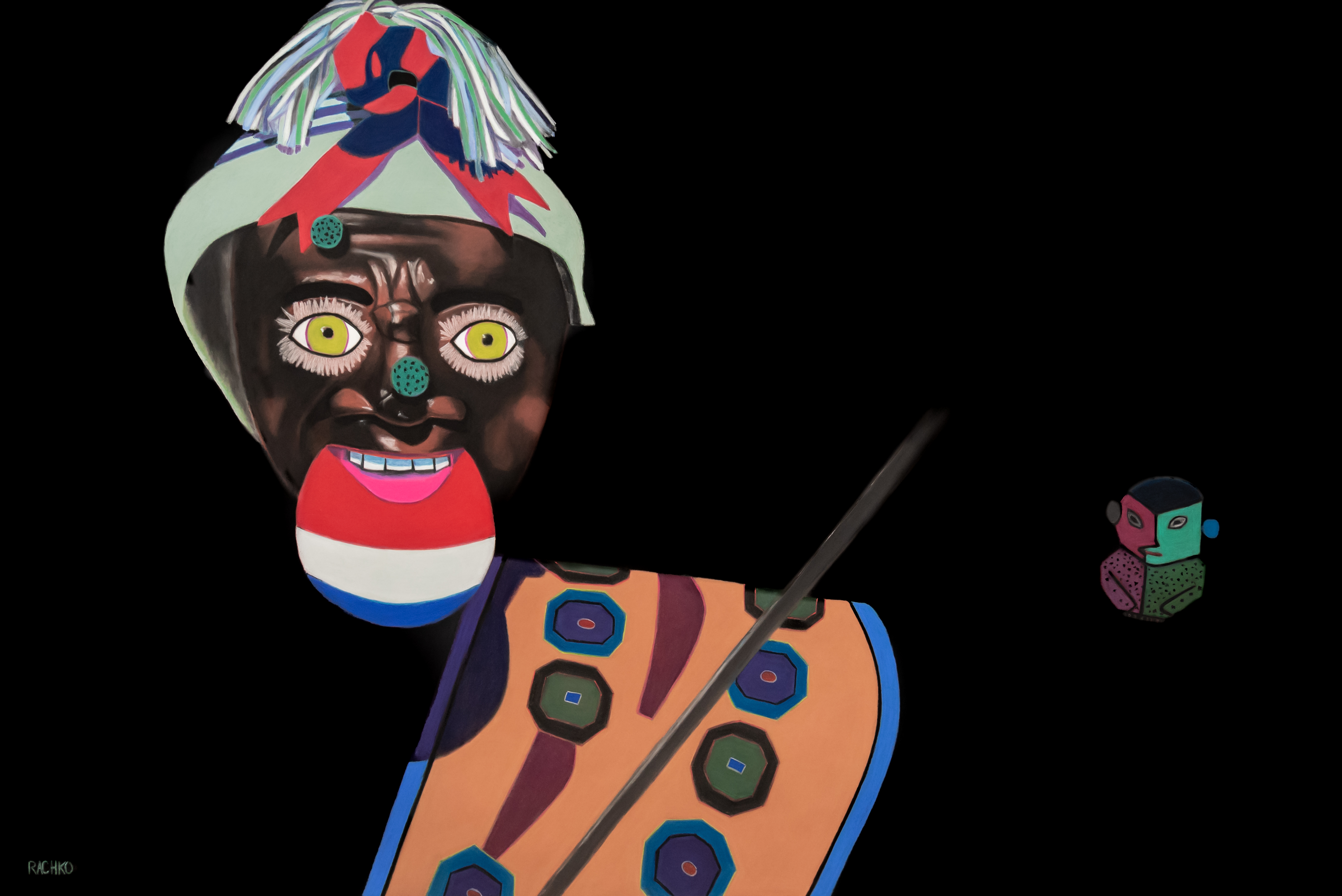 “Sentinels,” Soft Pastel on Sandpaper, 38” x 58” image, 50” x 70” framed