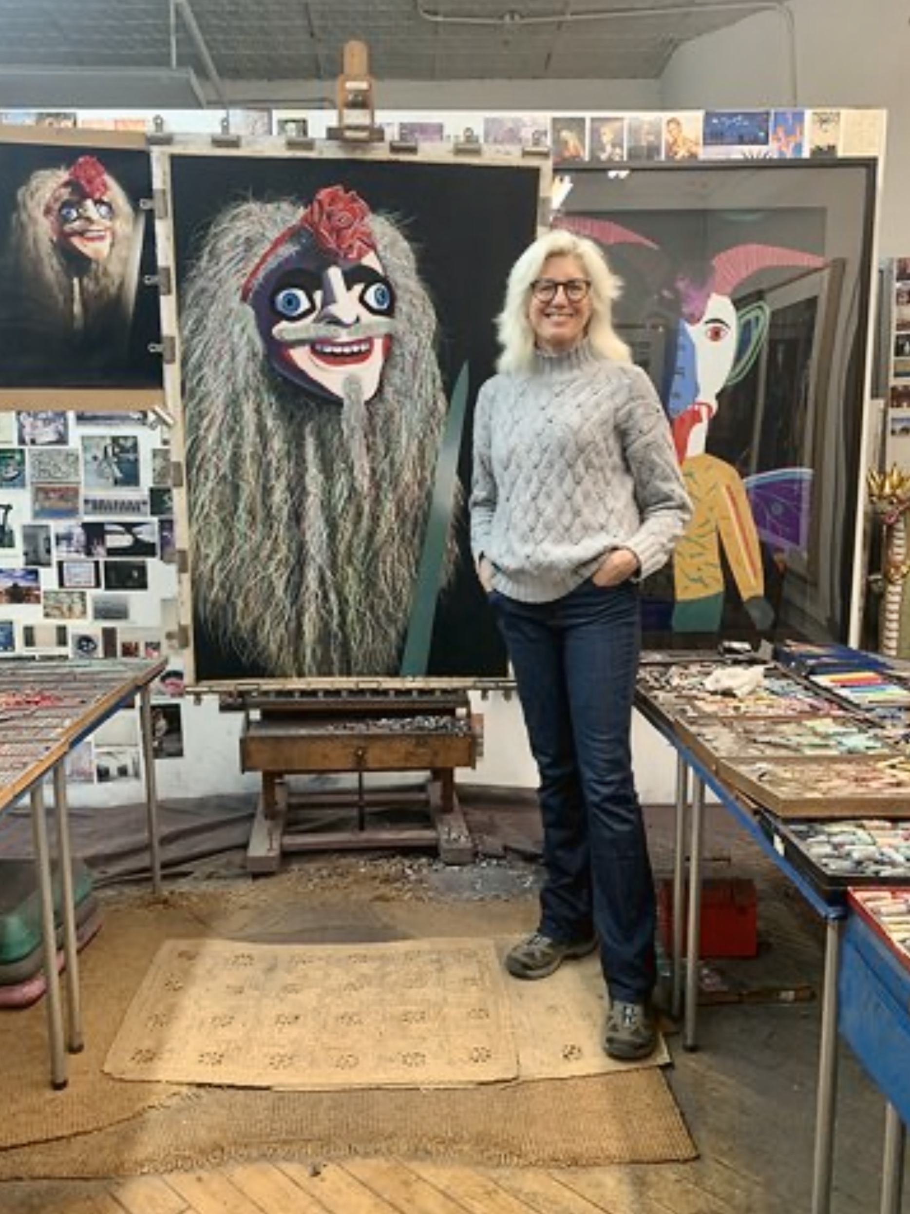 In the studio. Photo: Izzy Nova