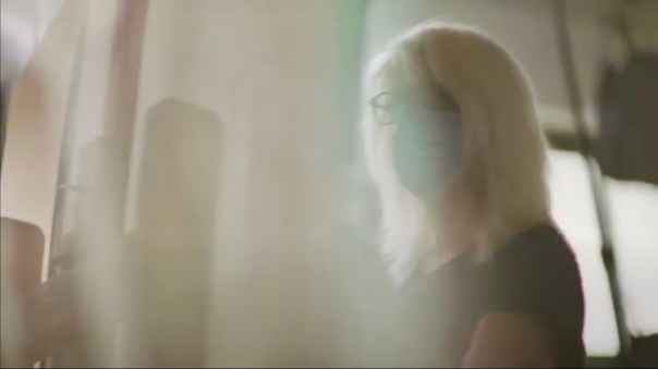 Working!  Screenshot from “Barbara Rachko: True Grit,” Jennifer Cox, Director